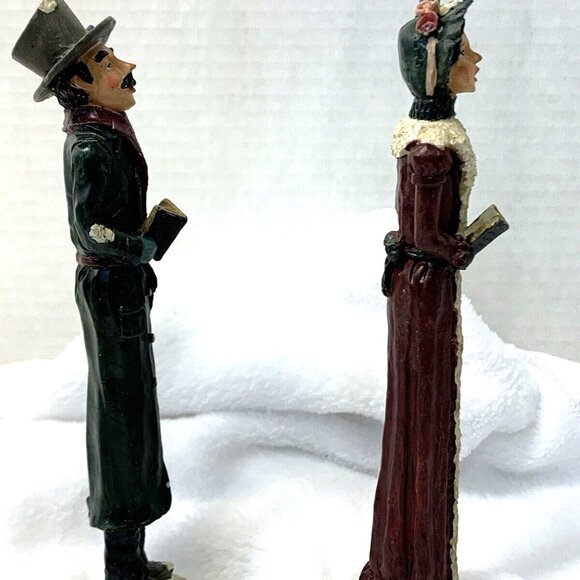 Windsor Collection Old World Pencil Figurine Christmas Holiday Carolers - Picture 2 of 6